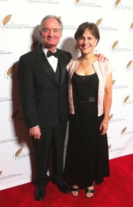 Steve with wife Denise Ciarlo at Hollywood, CA author awards ceremony.